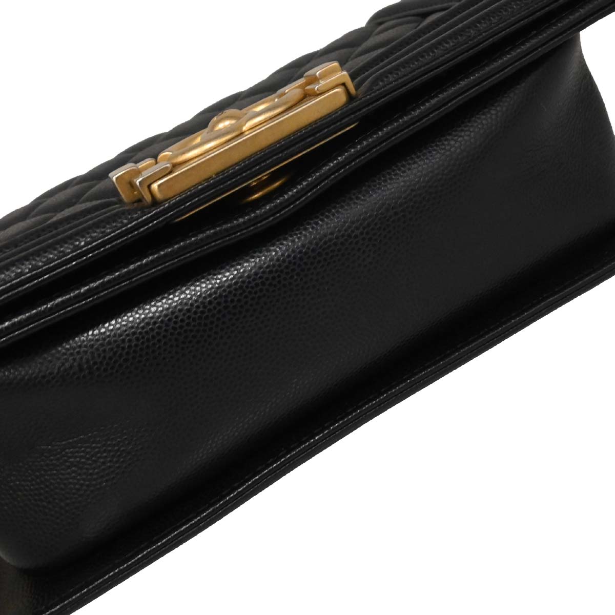 Boy Chanel Black Caviar Small Chain Shoulder Bag