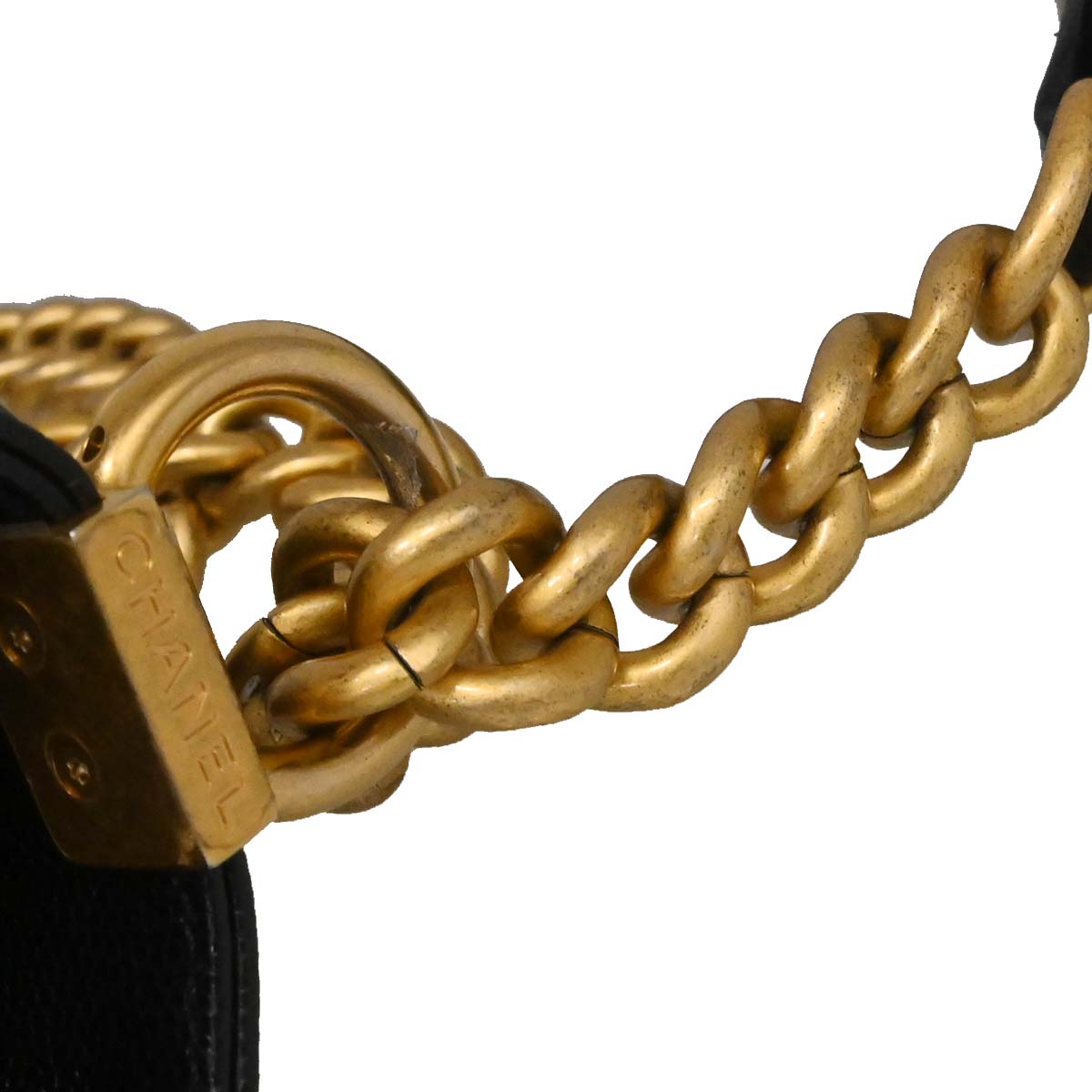 Boy Chanel Black Caviar Small Chain Shoulder Bag