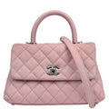 Chanel Pink Caviar Coco Handle 2way Shoulder Handbag