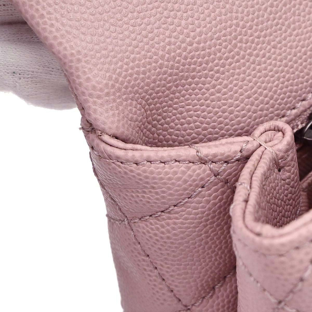 Chanel Pink Caviar Coco Handle 2way Shoulder Handbag