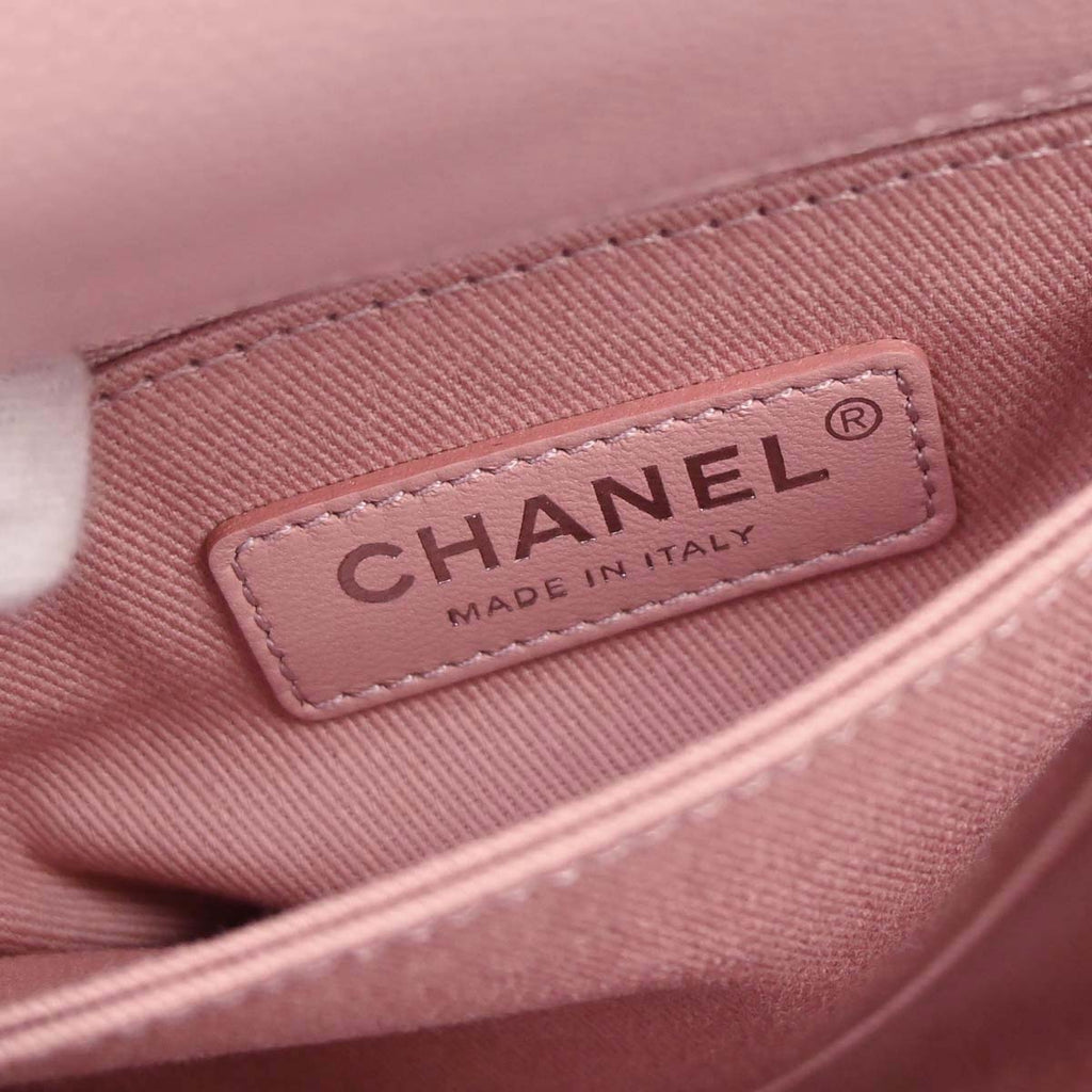 Chanel Pink Caviar Coco Handle 2way Shoulder Handbag