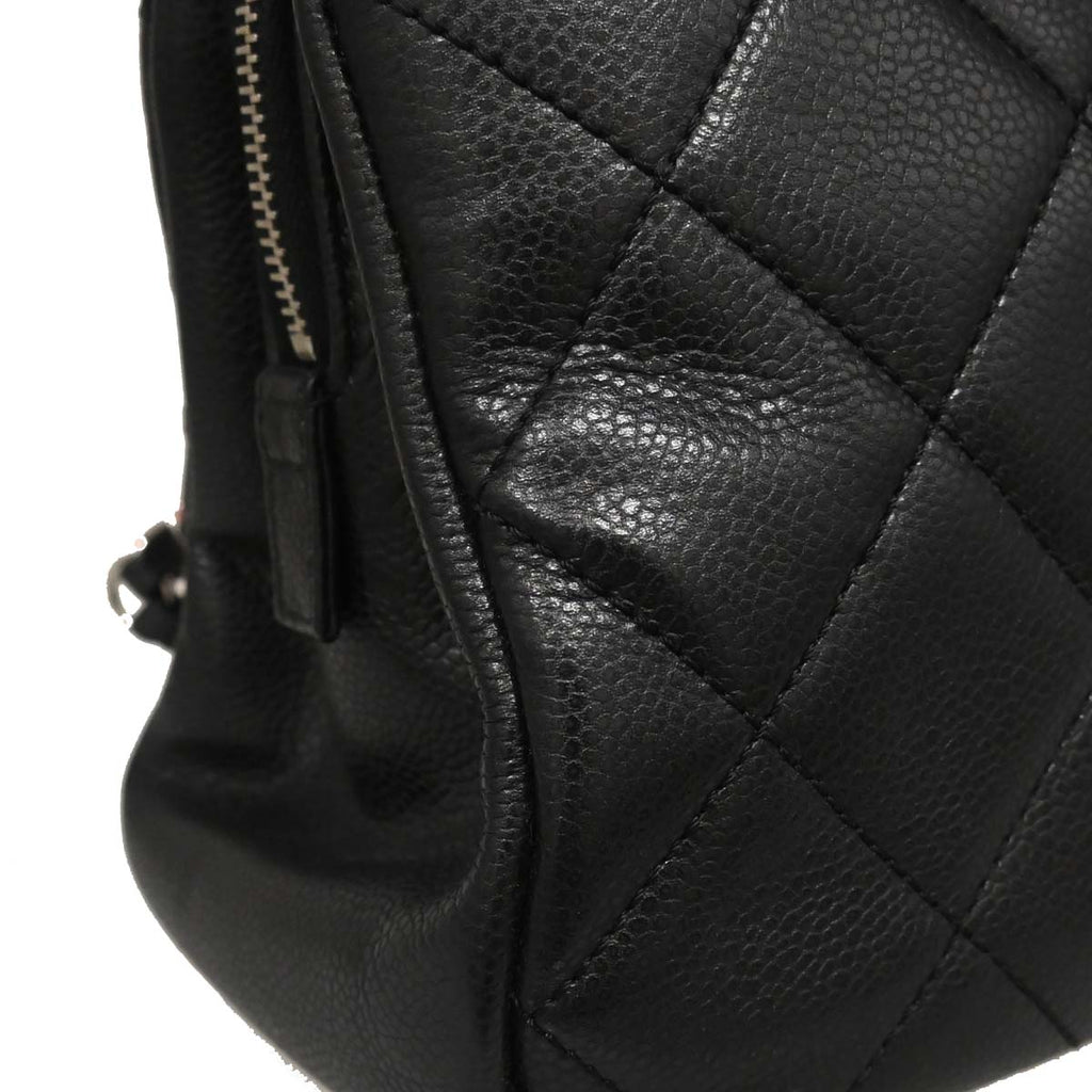 Chanel 2012-2013 Black Caviar Timeless CC Chain Tote Bag