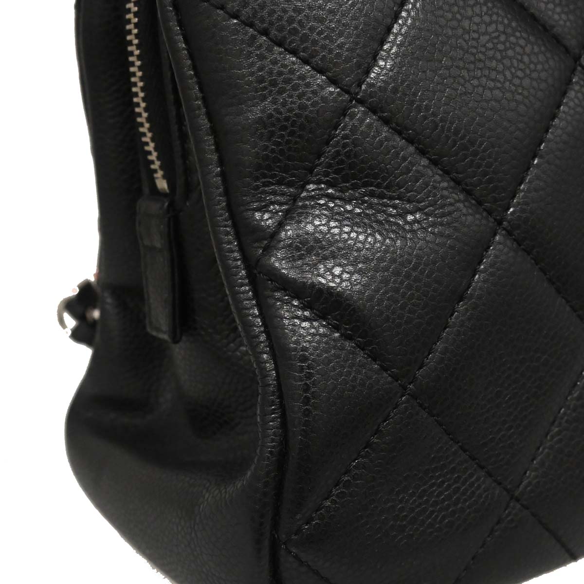 Chanel 2012-2013 Black Caviar Timeless CC Chain Tote Bag