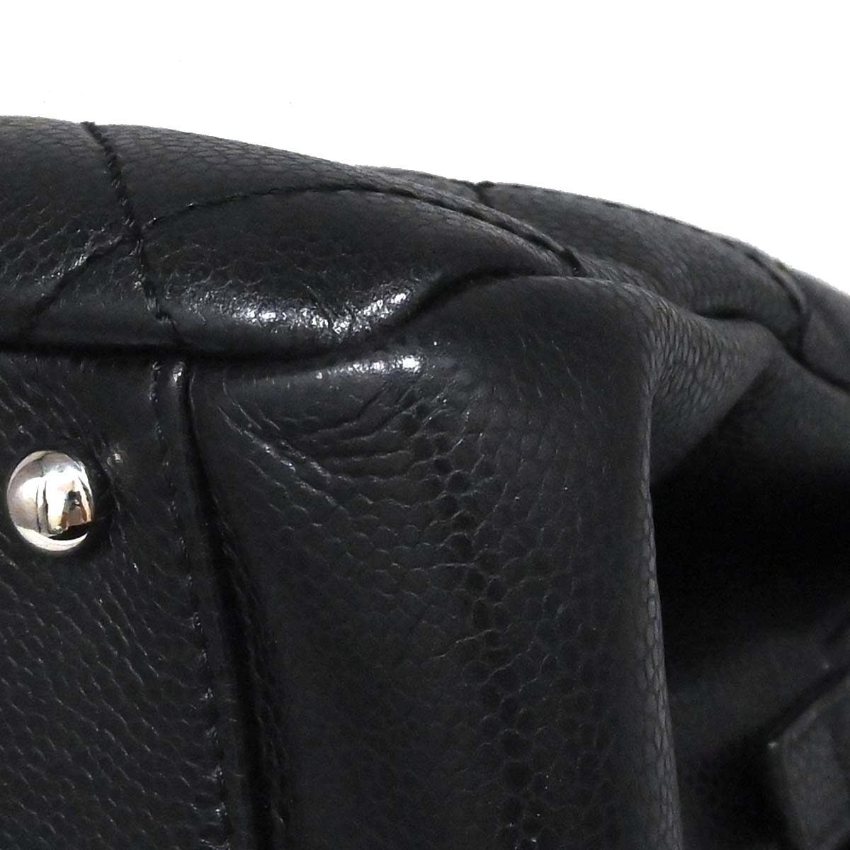 Chanel 2012-2013 Black Caviar Timeless CC Chain Tote Bag