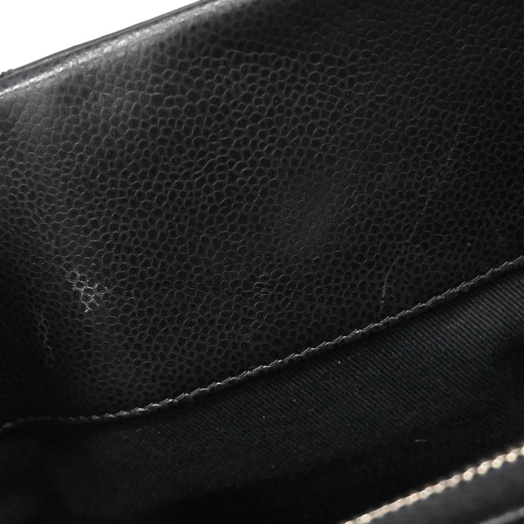 Chanel 2012-2013 Black Caviar Timeless CC Chain Tote Bag