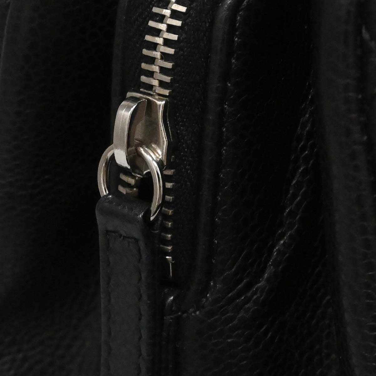 Chanel 2012-2013 Black Caviar Timeless CC Chain Tote Bag