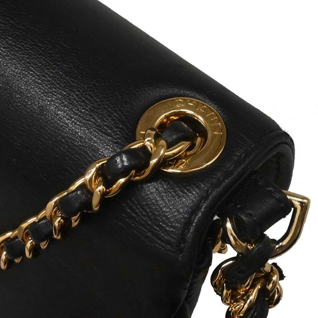 Chanel Black Caviar Classic WOC Wallet on Chain Bag