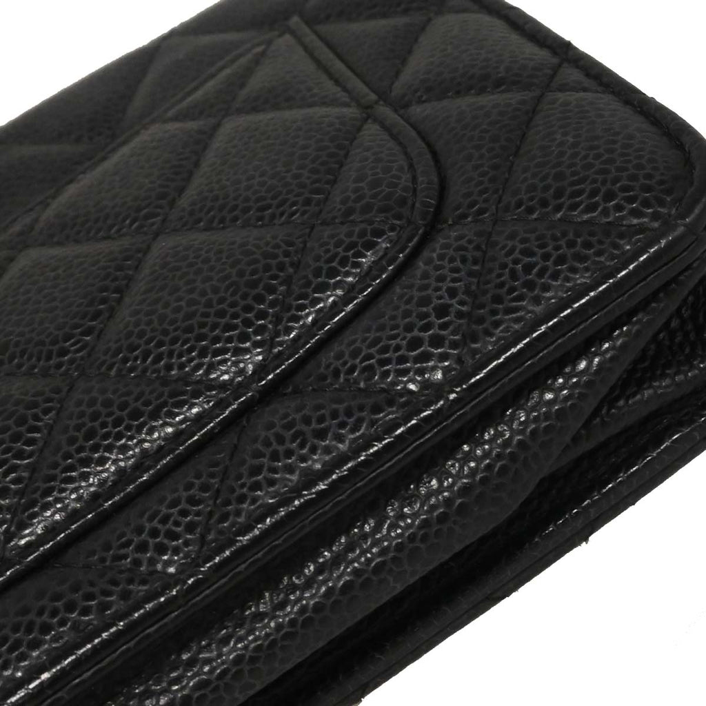 Chanel Black Caviar Classic WOC Wallet on Chain Bag