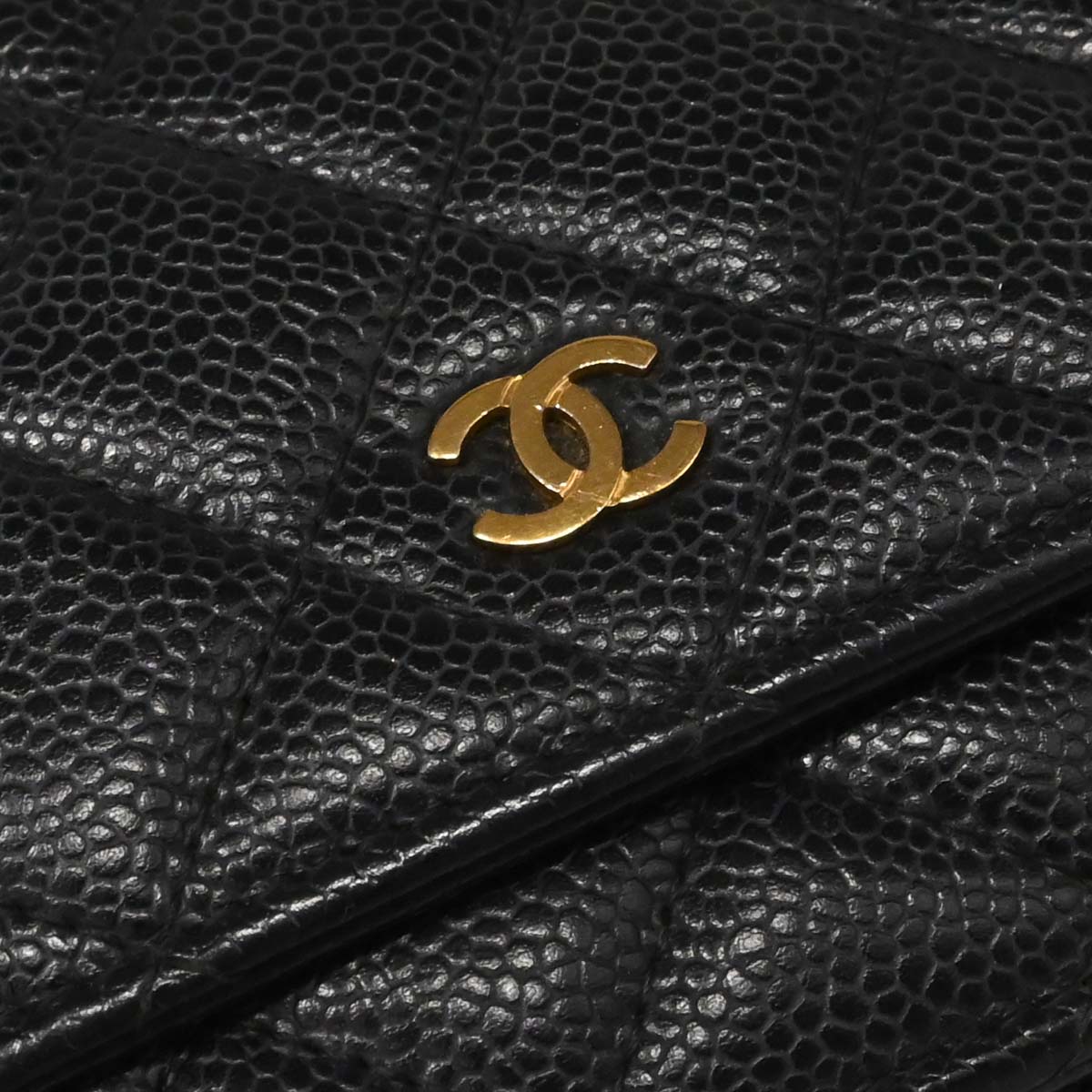 Chanel Black Caviar Classic WOC Wallet on Chain Bag