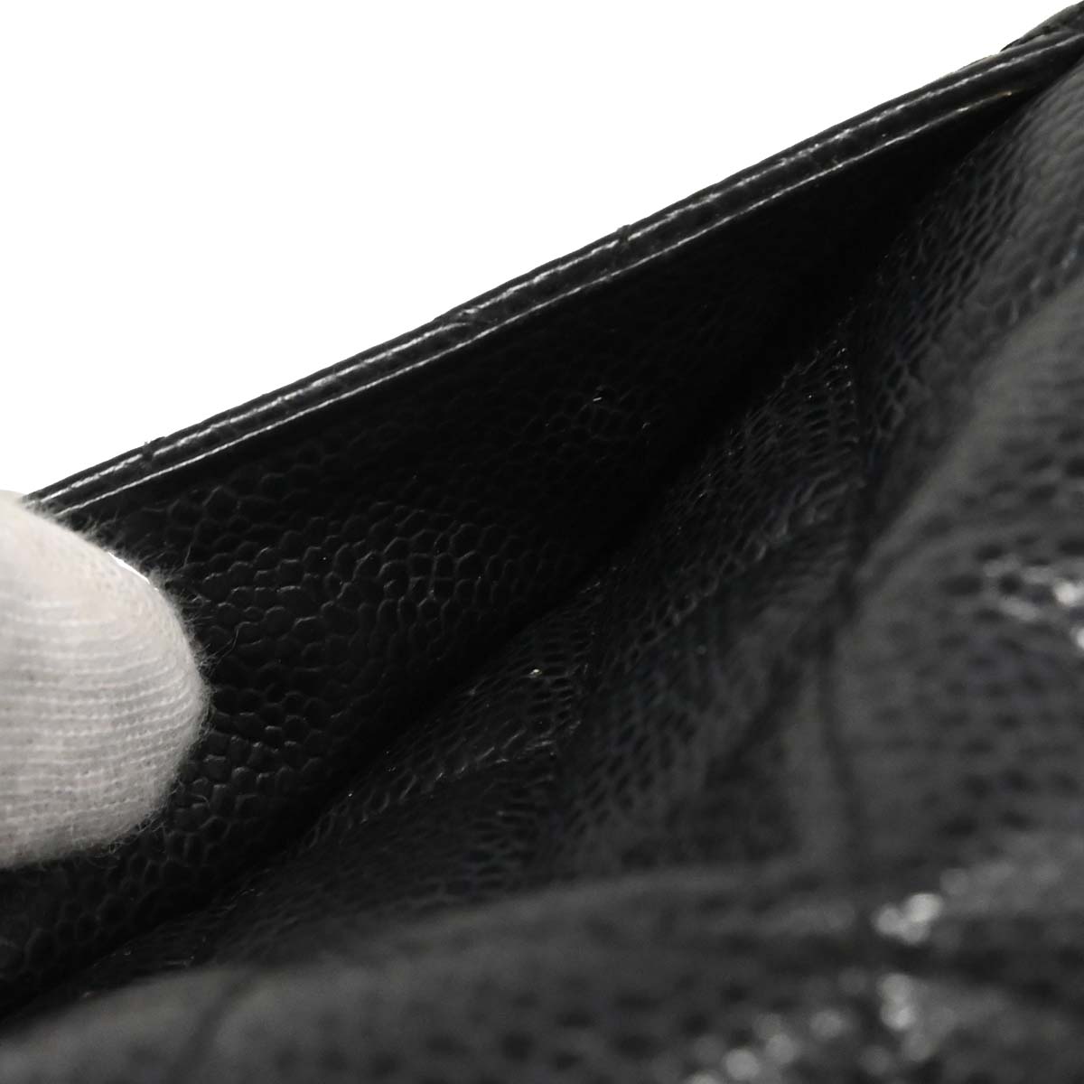 Chanel Black Caviar Classic WOC Wallet on Chain Bag