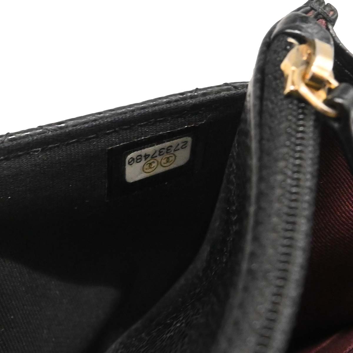 Chanel Black Caviar Classic WOC Wallet on Chain Bag