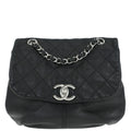 Chanel 2012-2013 Black Lambskin Trianon Flap Shoulder Bag