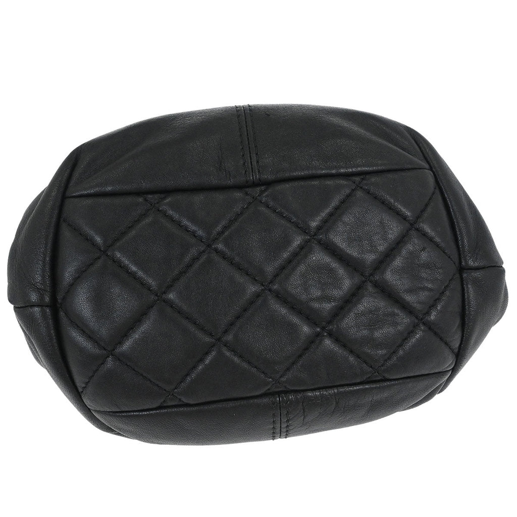 Chanel 2012-2013 Black Lambskin Trianon Flap Shoulder Bag