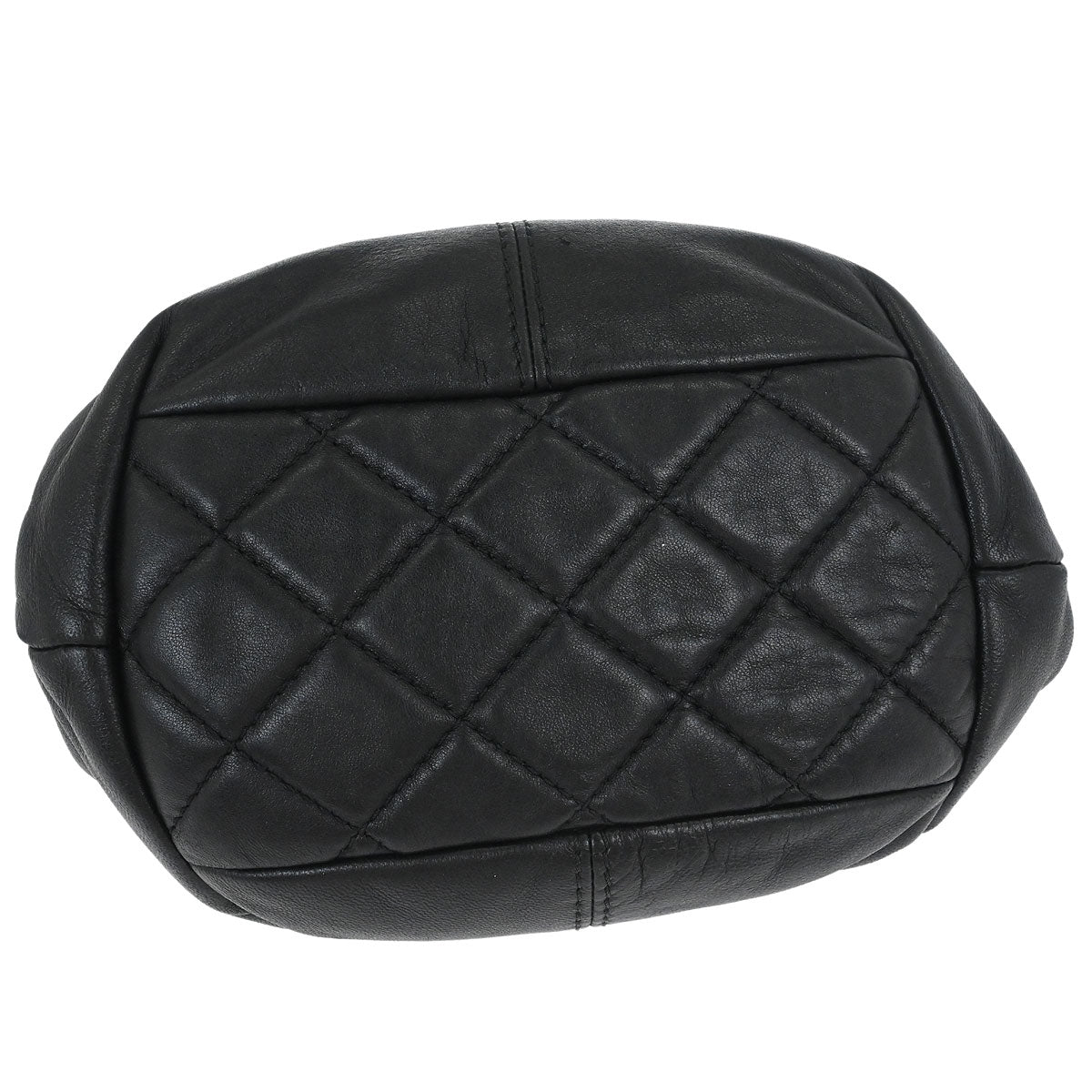Chanel 2012-2013 Black Lambskin Trianon Flap Shoulder Bag