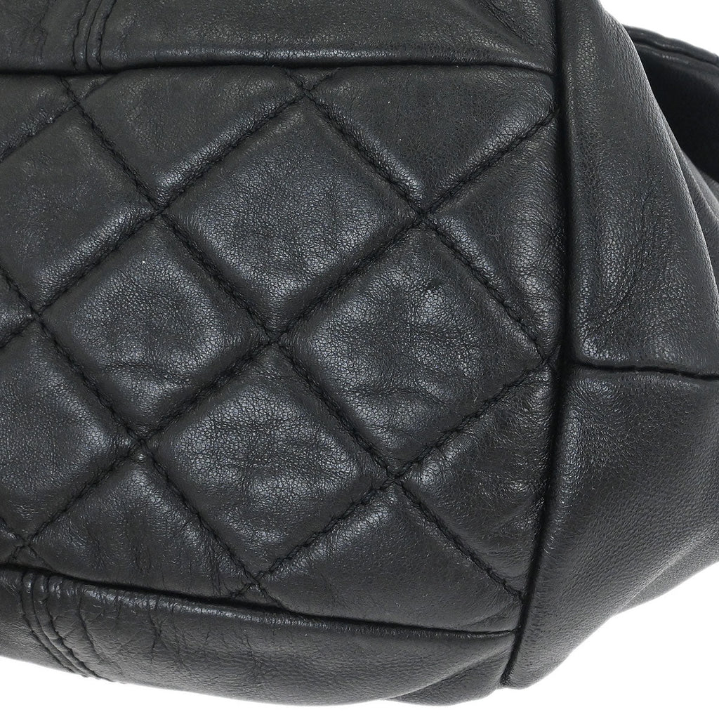 Chanel 2012-2013 Black Lambskin Trianon Flap Shoulder Bag