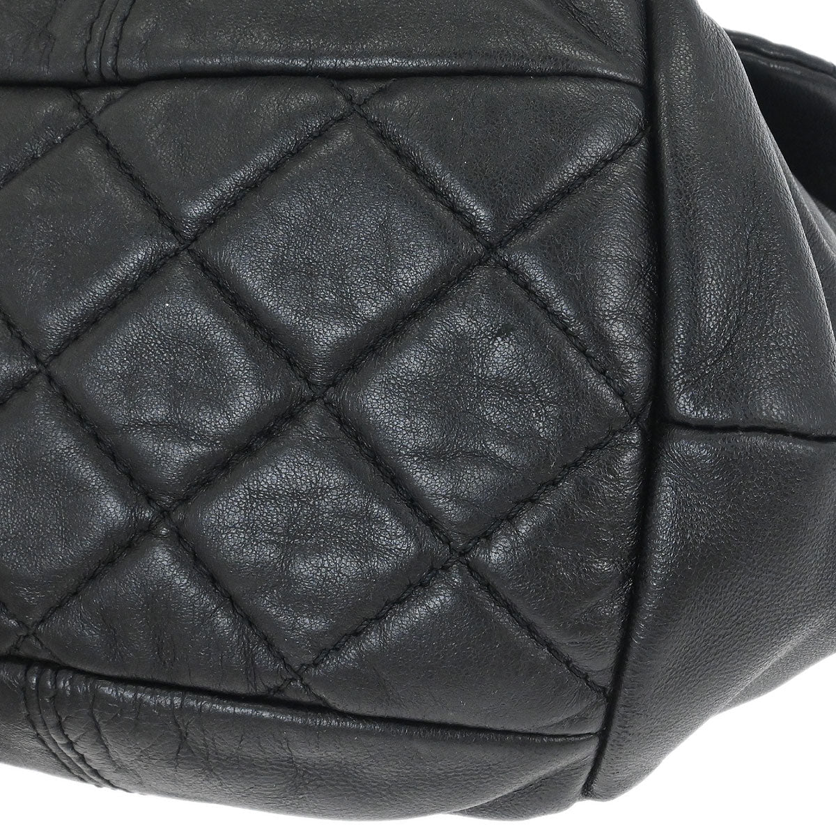 Chanel 2012-2013 Black Lambskin Trianon Flap Shoulder Bag
