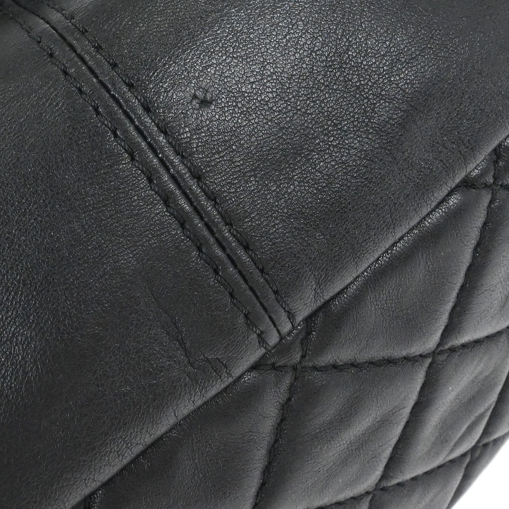 Chanel 2012-2013 Black Lambskin Trianon Flap Shoulder Bag