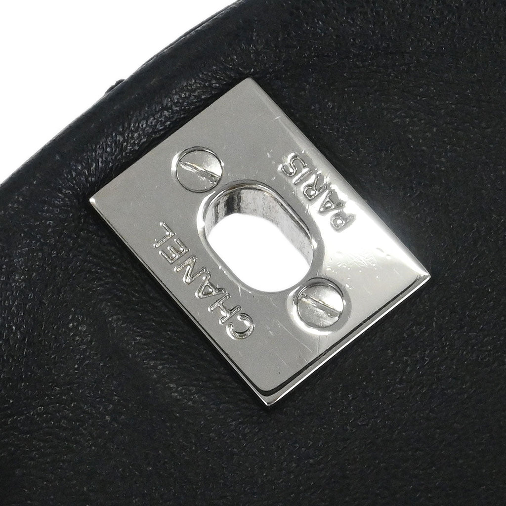 Chanel 2012-2013 Black Lambskin Trianon Flap Shoulder Bag