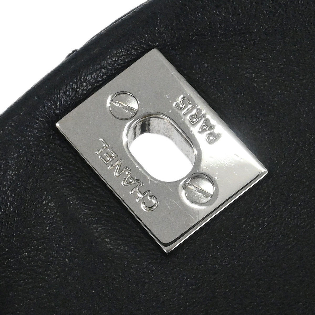 Chanel 2012-2013 Black Lambskin Trianon Flap Shoulder Bag