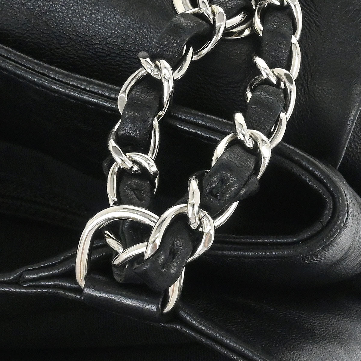 Chanel 2012-2013 Black Lambskin Trianon Flap Shoulder Bag