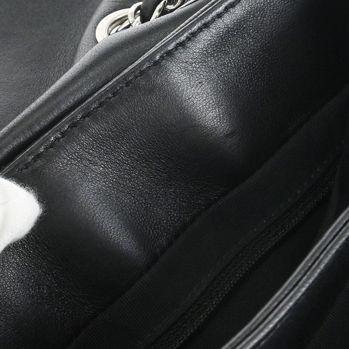 Chanel 2012-2013 Black Lambskin Trianon Flap Shoulder Bag