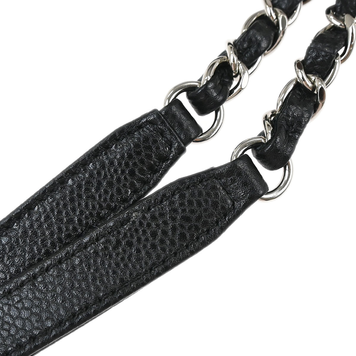 Chanel 2013-2014 Black Caviar Skin Timeless CC Chain Tote Bag