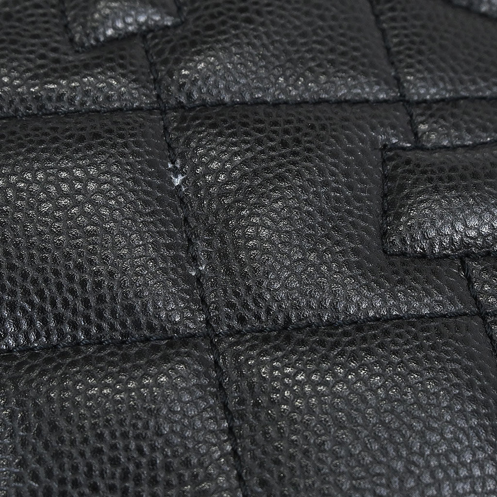 Chanel 2013-2014 Black Caviar Skin Timeless CC Chain Tote Bag