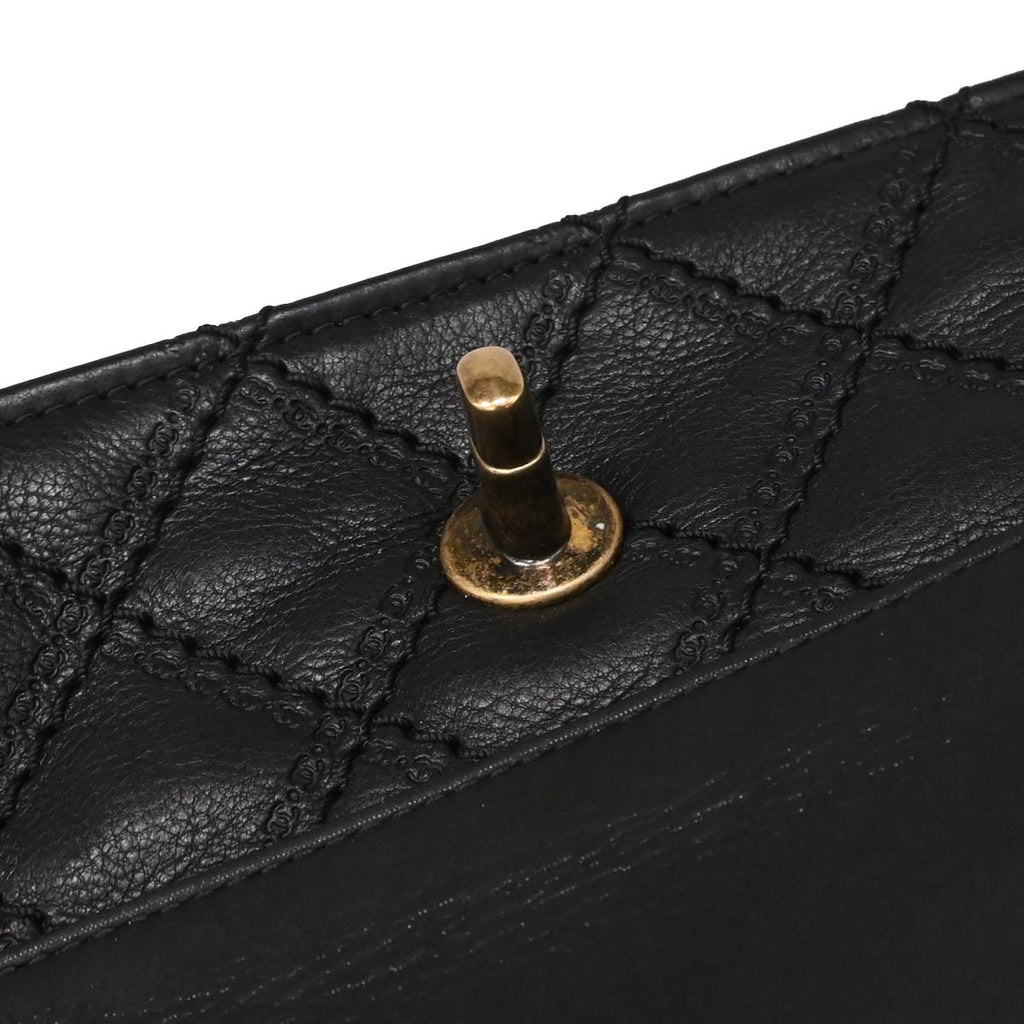Chanel Black Calfskin Shoulder Bag