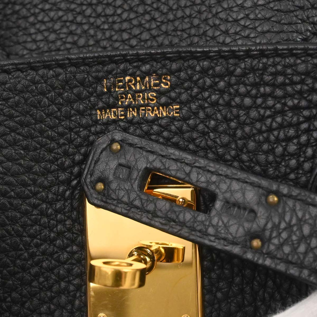 Hermes Black Togo Birkin 35 Handbag