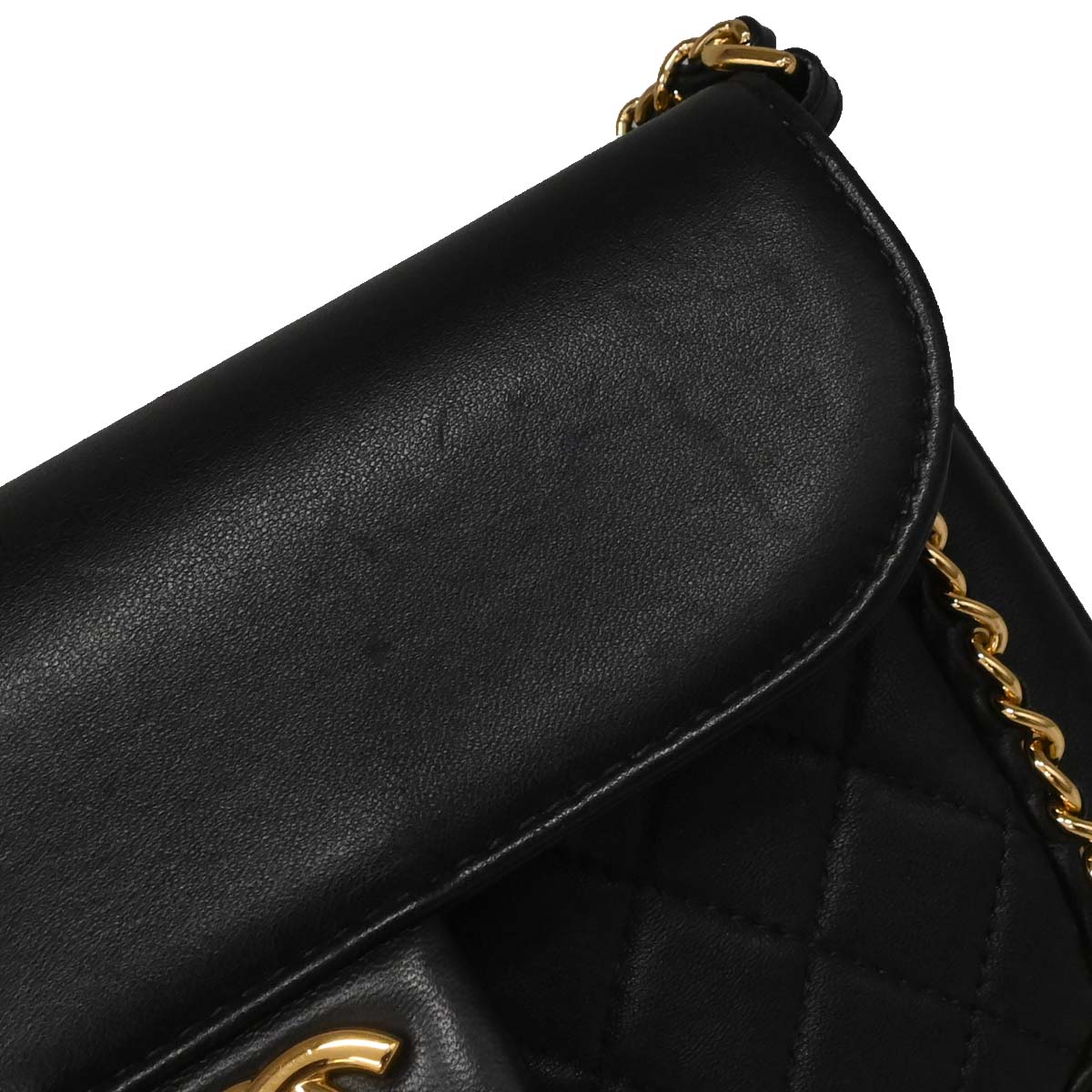 Chanel 2017 Black Lambskin Unchained Flap 2way Shoulder Handbag
