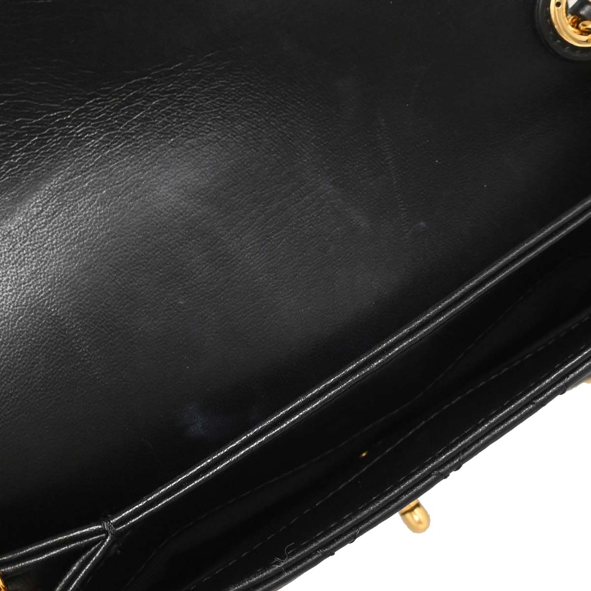 Chanel 2017 Black Lambskin Unchained Flap 2way Shoulder Handbag
