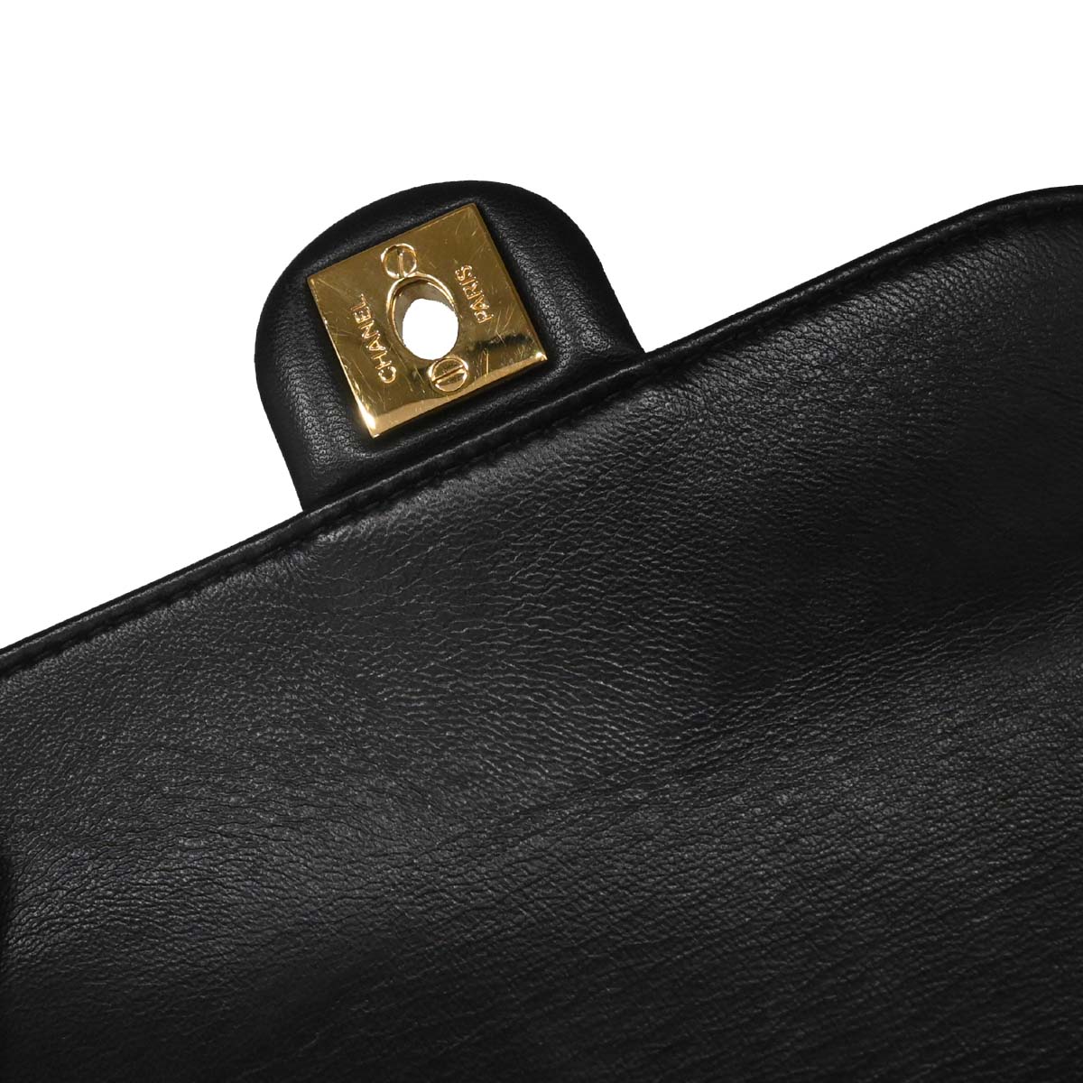 Chanel 2017 Black Lambskin Unchained Flap 2way Shoulder Handbag