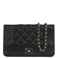 Chanel Black Lambskin WOC Wallet on Chain Bag