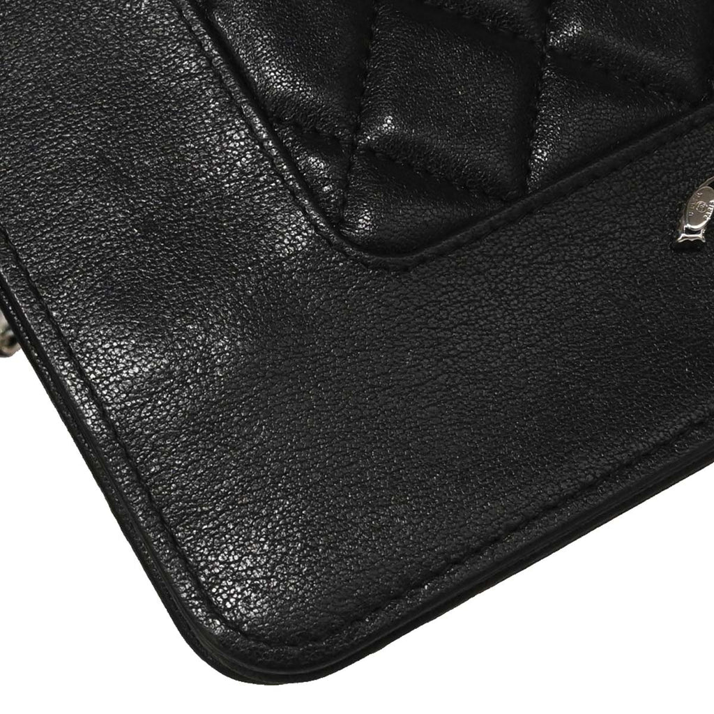 Chanel Black Lambskin WOC Wallet on Chain Bag