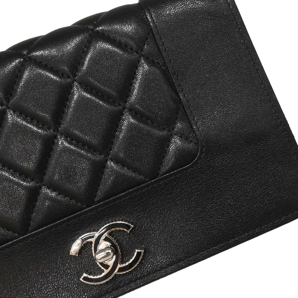 Chanel Black Lambskin WOC Wallet on Chain Bag