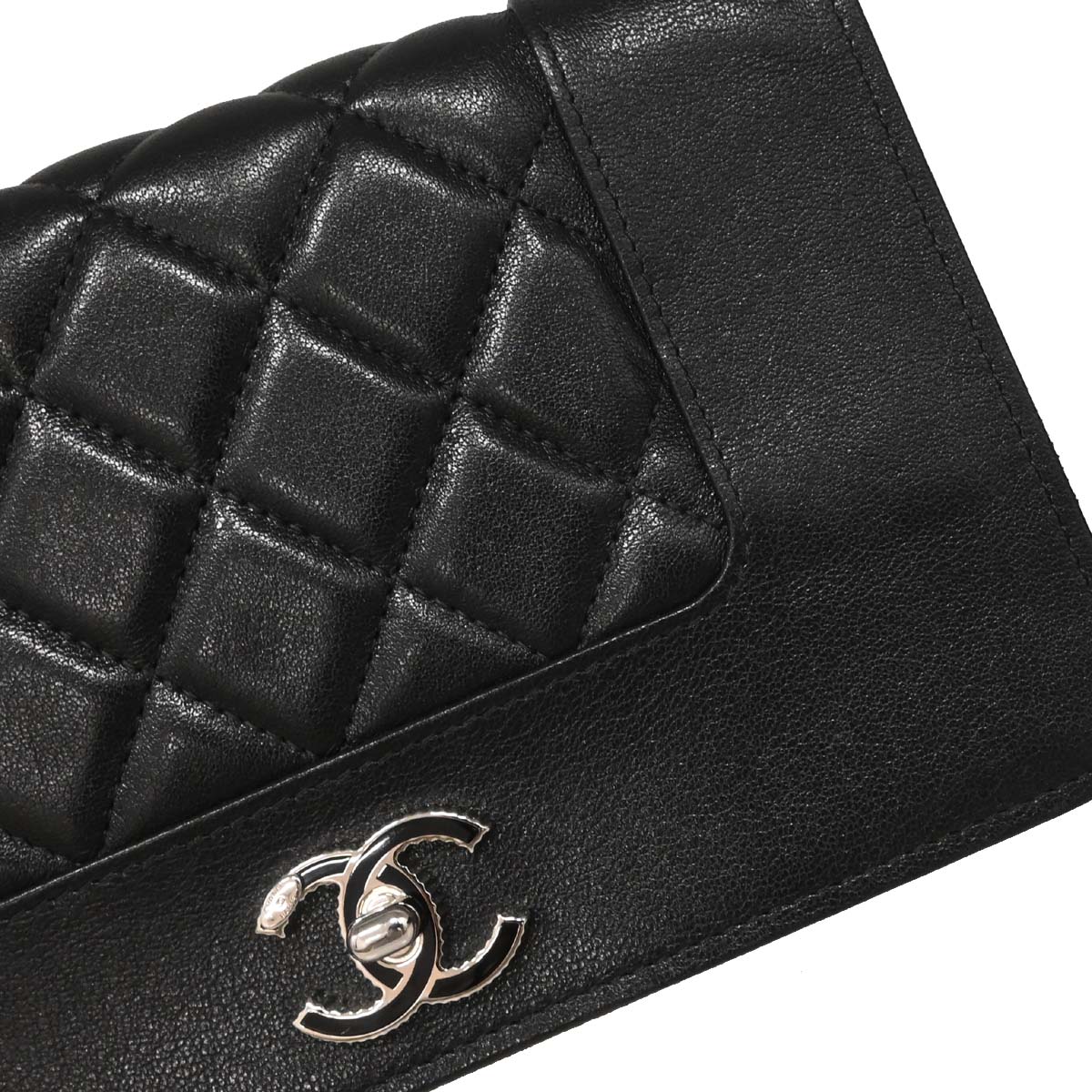 Chanel Black Lambskin WOC Wallet on Chain Bag