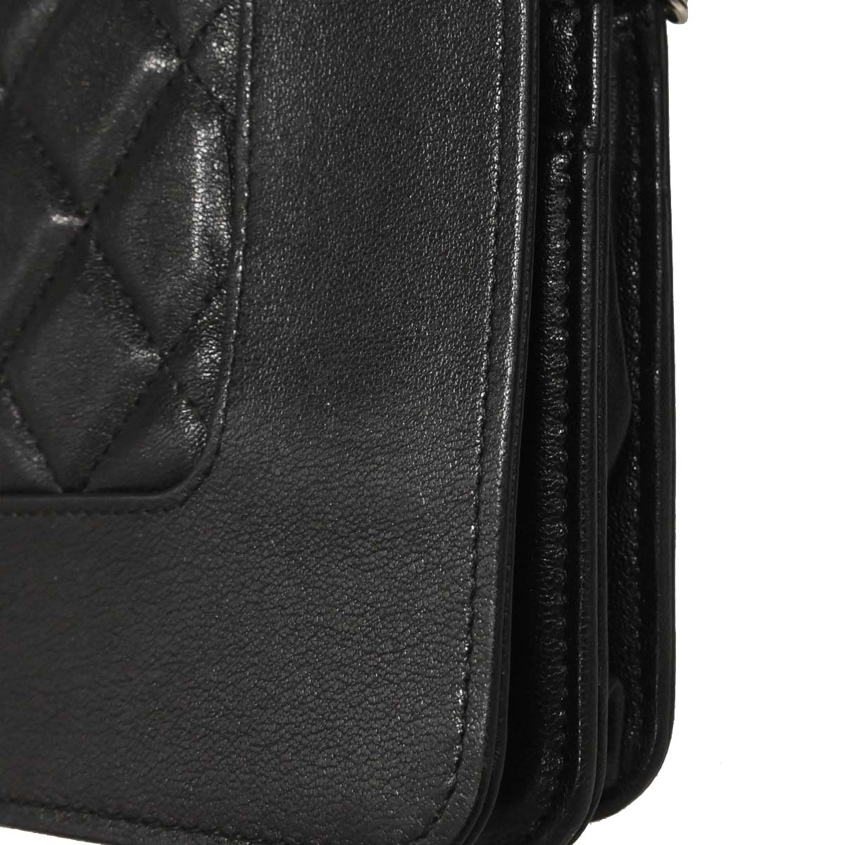 Chanel Black Lambskin WOC Wallet on Chain Bag