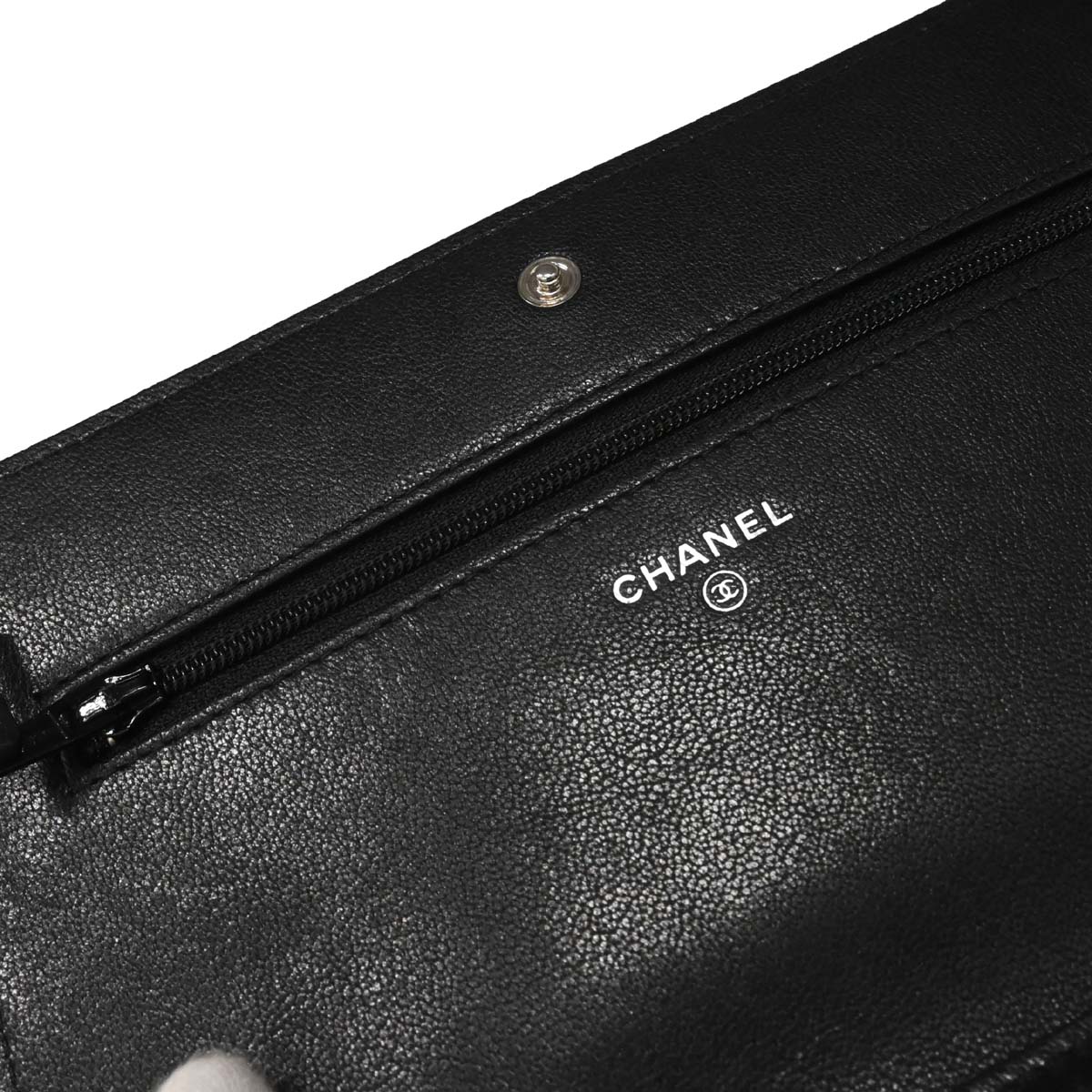 Chanel Black Lambskin WOC Wallet on Chain Bag