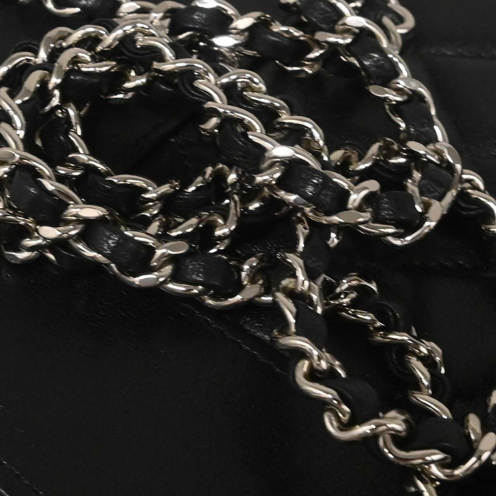 Chanel Black Lambskin WOC Wallet on Chain Bag