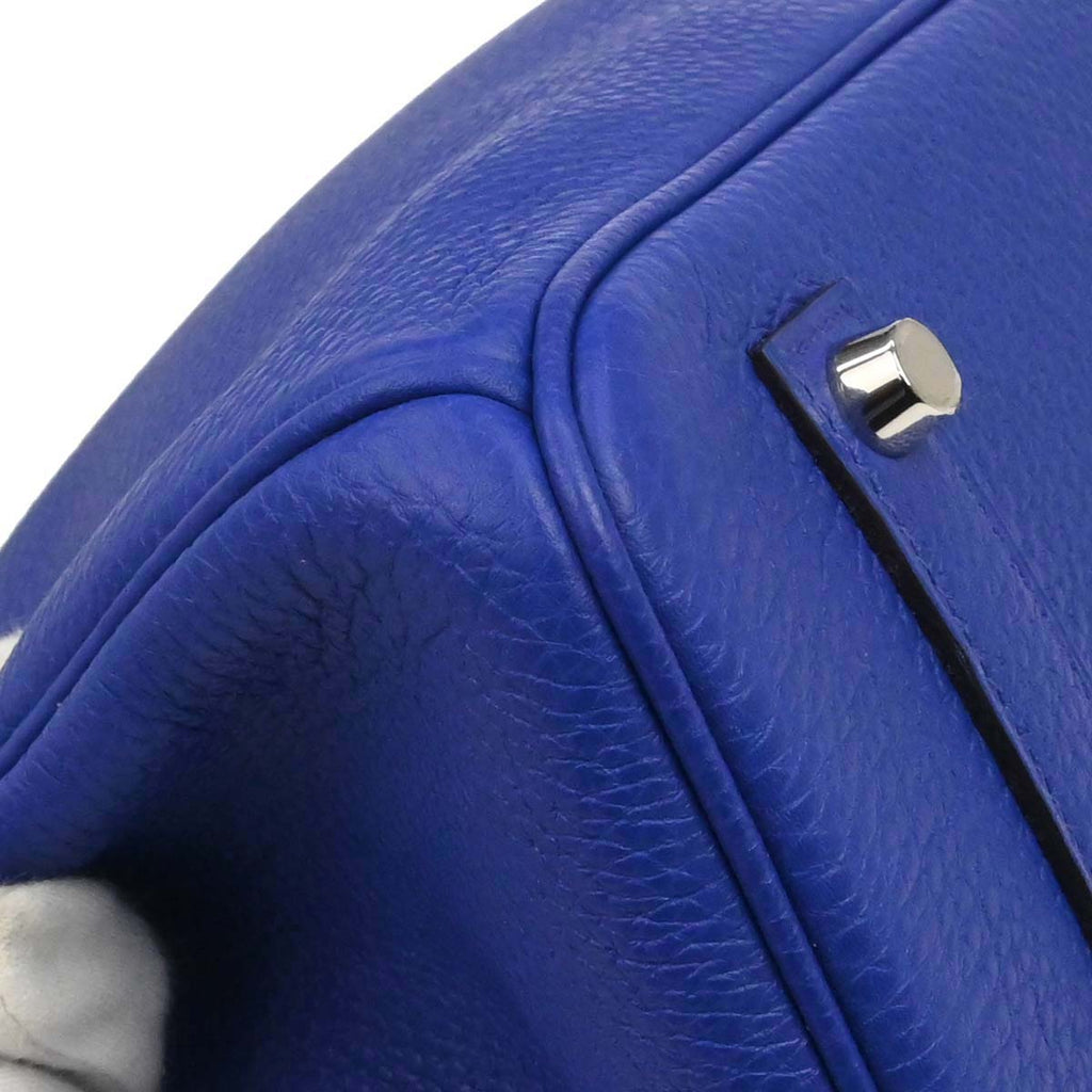 Hermes Blue Electric Togo Birkin 35 Handbag