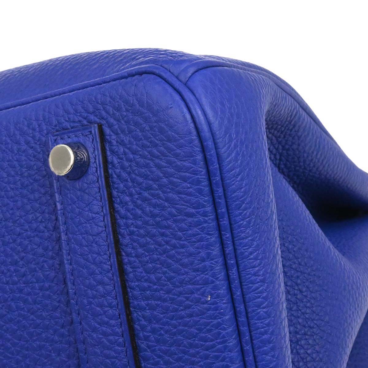 Hermes Blue Electric Togo Birkin 35 Handbag