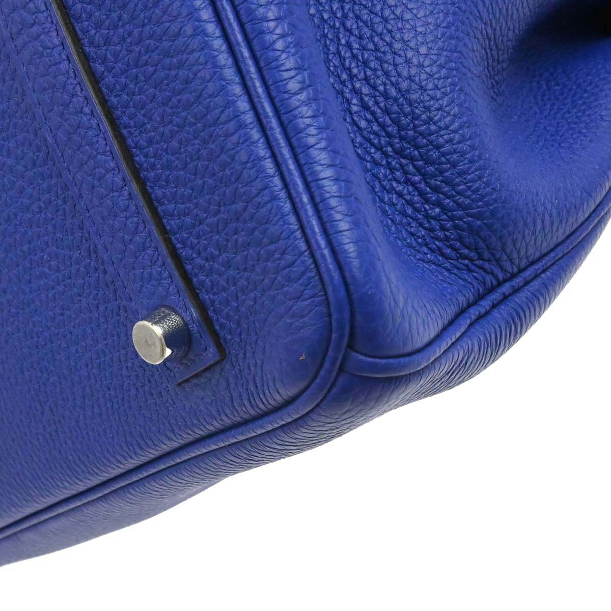 Hermes Blue Electric Togo Birkin 35 Handbag