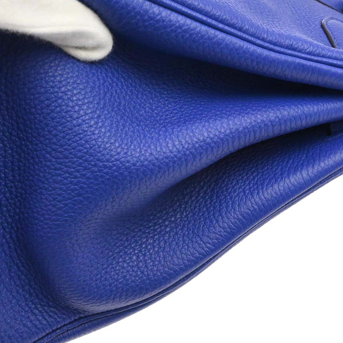 Hermes Blue Electric Togo Birkin 35 Handbag