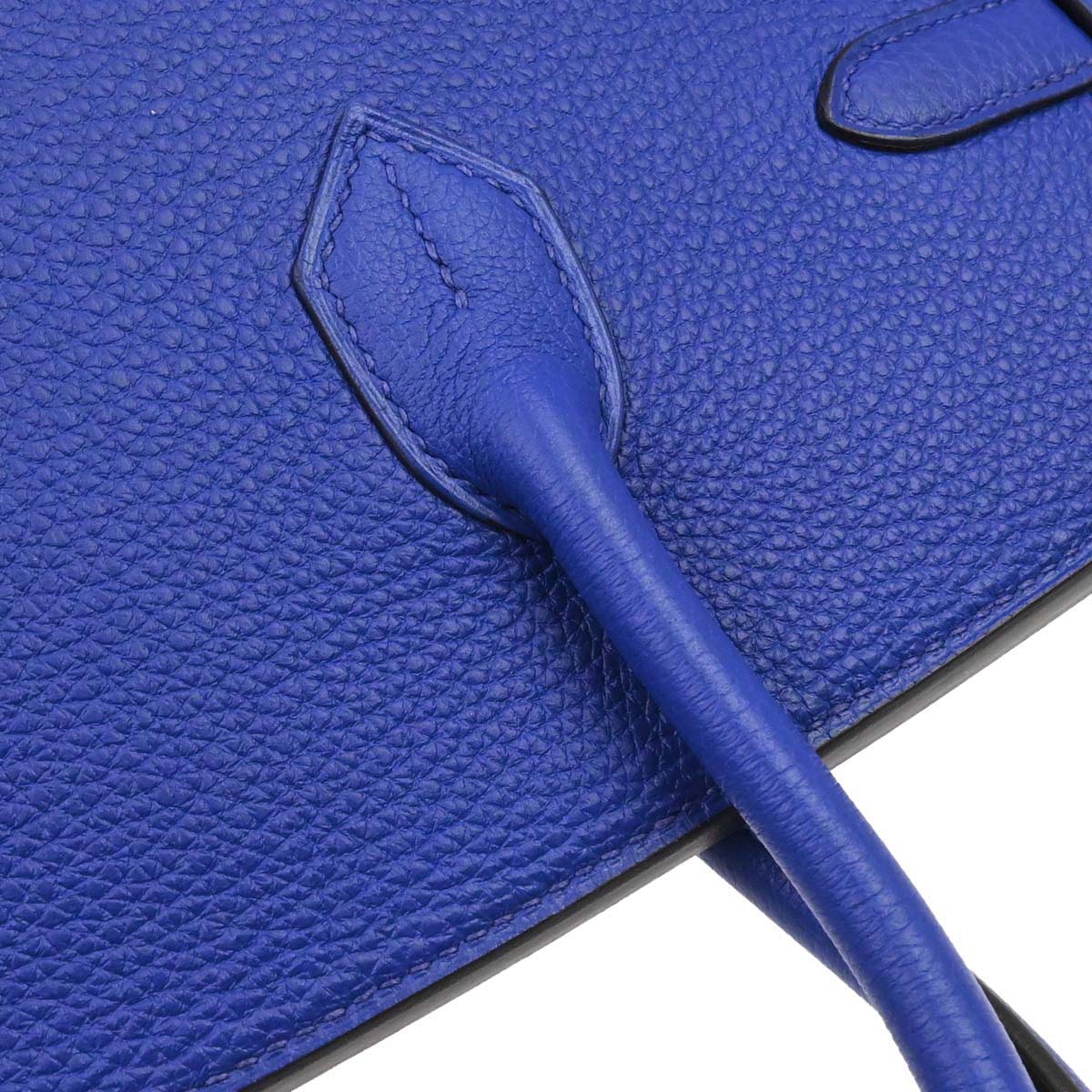 Hermes Blue Electric Togo Birkin 35 Handbag