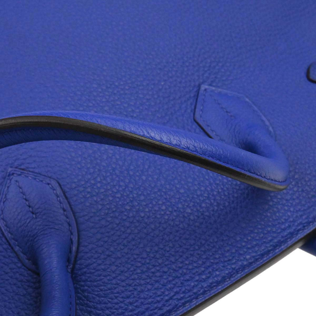 Hermes Blue Electric Togo Birkin 35 Handbag