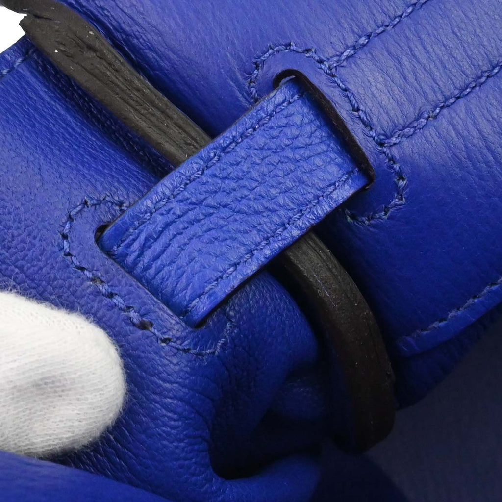 Hermes Blue Electric Togo Birkin 35 Handbag