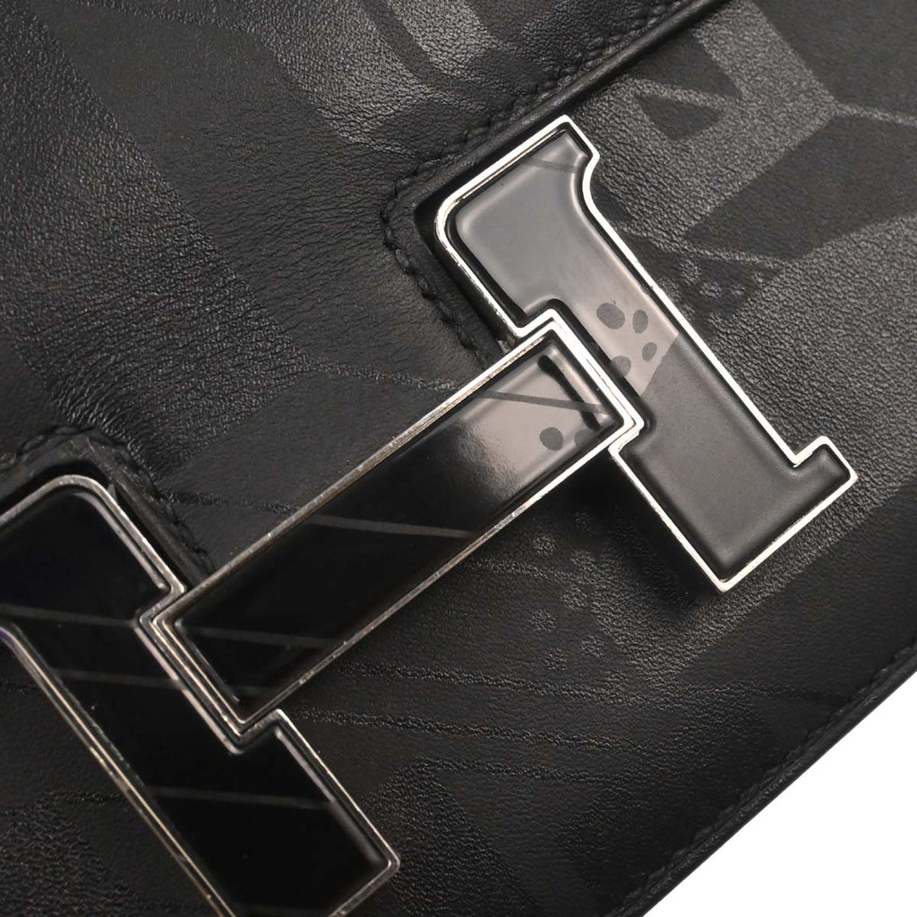 Hermes Black Sombrero On A Summer Night Constance 18 Shoulder Bag