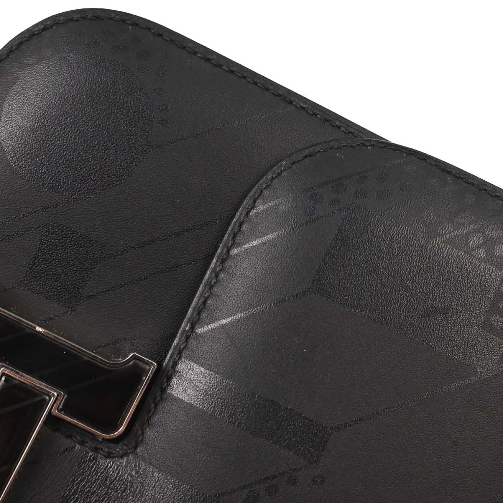Hermes Black Sombrero On A Summer Night Constance 18 Shoulder Bag