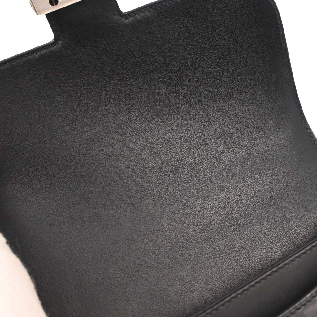 Hermes Black Sombrero On A Summer Night Constance 18 Shoulder Bag