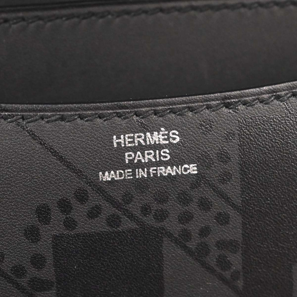 Hermes Black Sombrero On A Summer Night Constance 18 Shoulder Bag